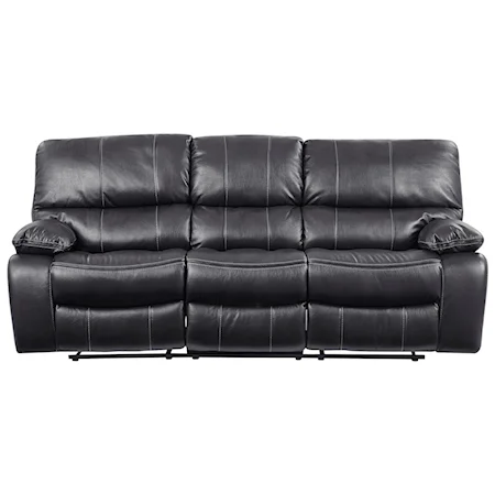 Reclining Sofa with 2 Storage Consoles