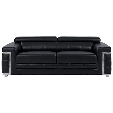 Contemporary Sofa with Adjustable Headrest