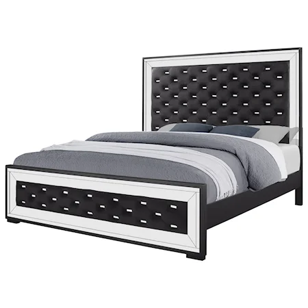 Glam King Low Profile Bed