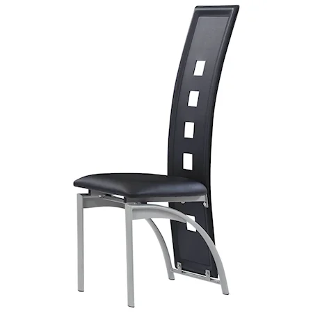 Contemporary Dining Chair with Cut-Out Details