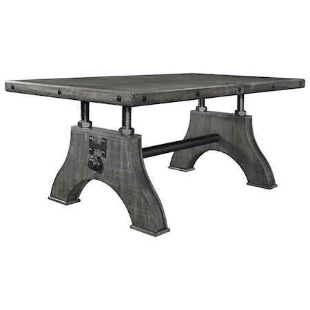 Rustic-Industrial Work Bench Style Dining Table