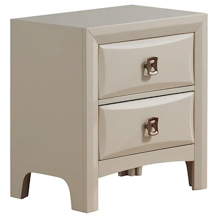 Casual 2 Drawer Nightstand