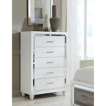 Glam Chest with 5 Drawers