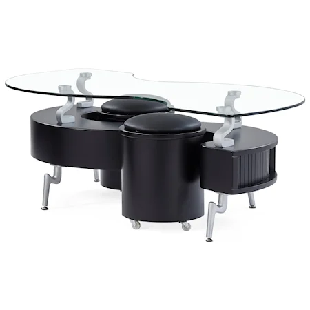 Contemporary Coffee Table With Cushions