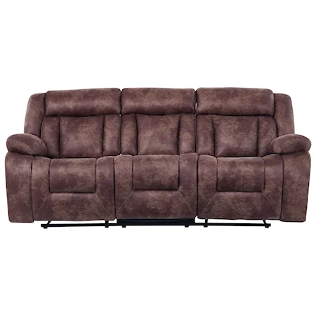 Reclining Sofa with Pillow Arms