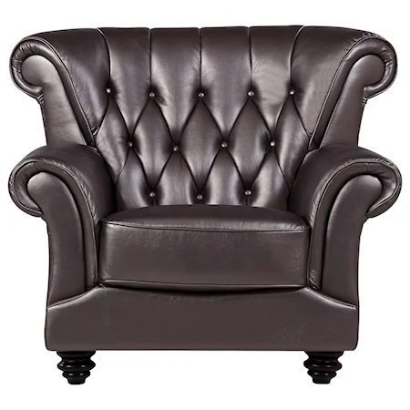 Transitional Tufted Chair