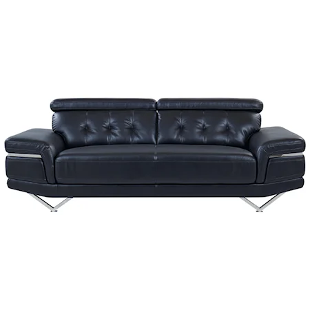 Contemporary Sofa with Adjustable Headrest