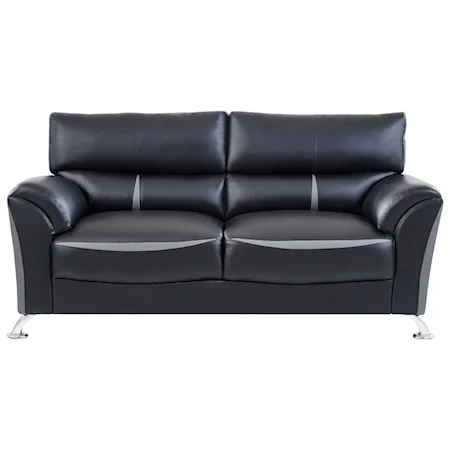 Contemporary Sofa with Padded Arms