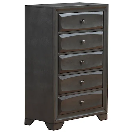 Contemporary 5 Drawer Chest