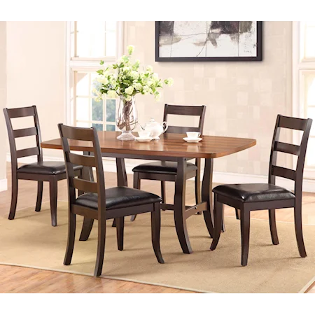 5 Piece Dining Table and Chair Set