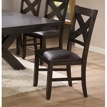 Casual Criss-Cross Back Side Chair