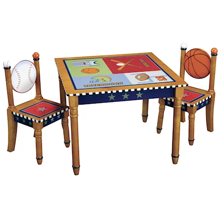 3 Piece Child's Table and Chair Set