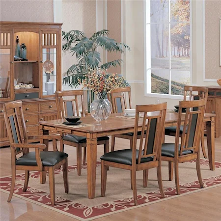 7 Piece Mission Style Dining Set