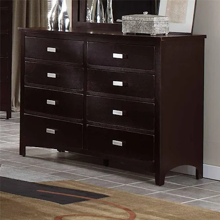 Contemporary Dresser with 8 Drawers