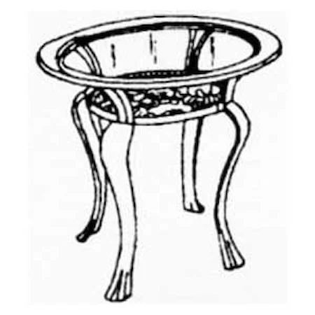 24" Oval End Table