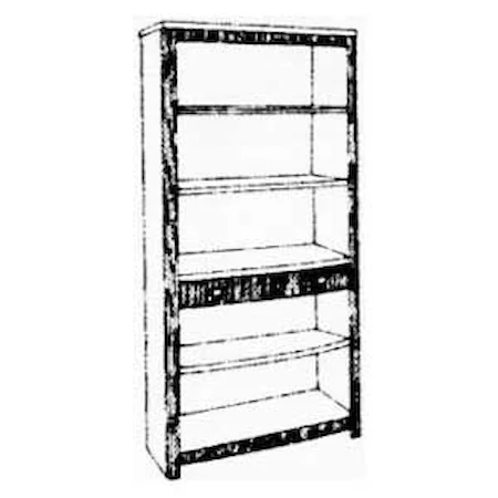 36" Bookcase with Drawer