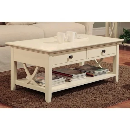 Coffee Table with 2 Drawers