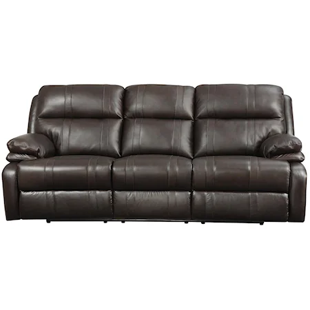 Power Reclining Sofa with Soft, Pillow Arms