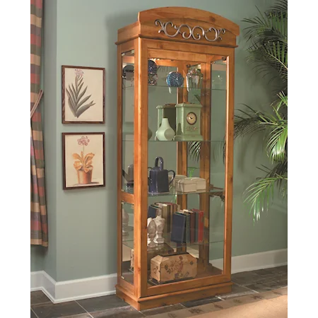 Hermosa Pine Curio Cabinet