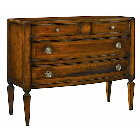 Lowboy Nightstand with Four Drawers