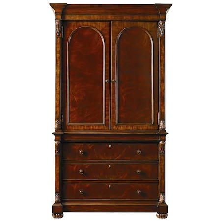Armoire with Two Doors and Three Drawers