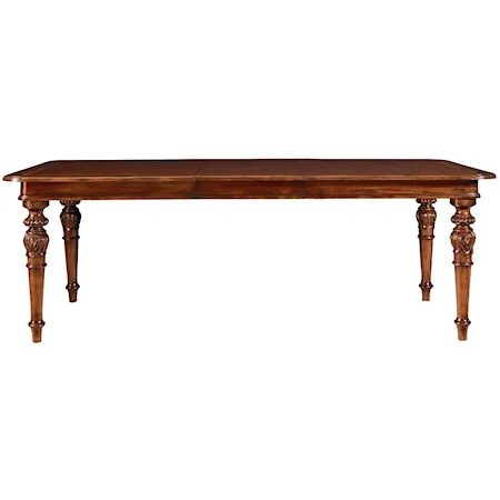 Rectangular Dining Table with Two 20 Inch Leaves