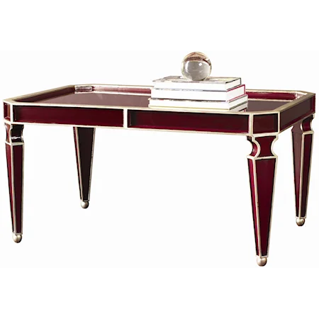 Deep Red Durand Cocktail Table