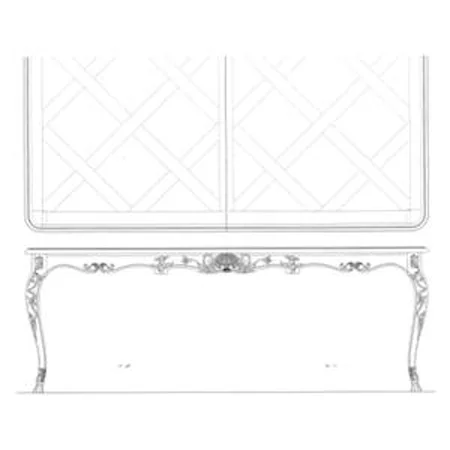 Rectangular Formal  Dining Table with Leaves