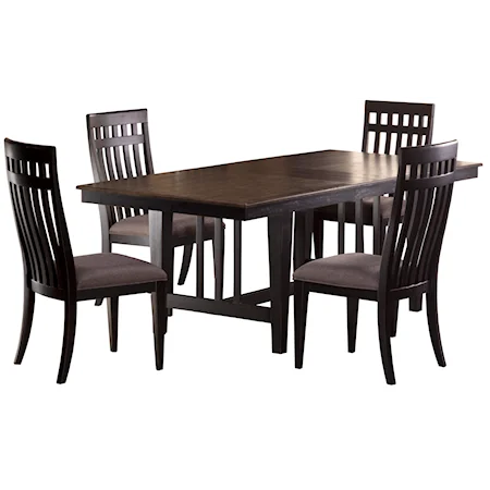 Sophisticated Contemporary Five Piece Dining Set