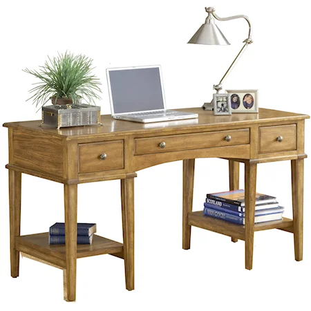 Desk with 3 Drawers and 2 shelves