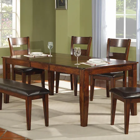 Modern Solid Mango Wood Dining Table