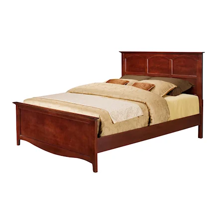 Cherry Finished Full Panel Bed