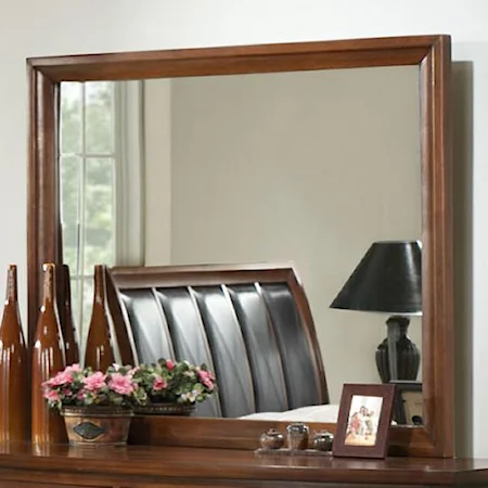 Contemporary Beveled Dresser Mirror