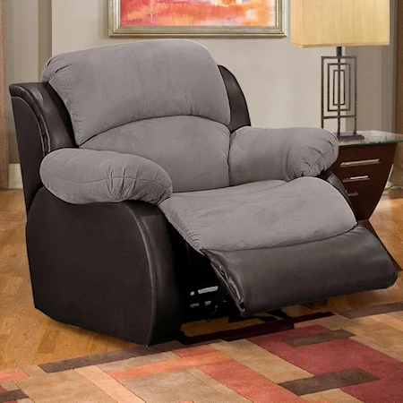 Recliner with Plump Pillow Arms