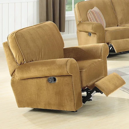 Recliner with Rolled Arms