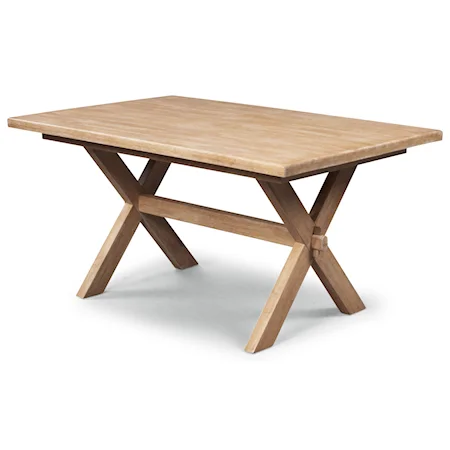 Country Style Trestle Dining Table