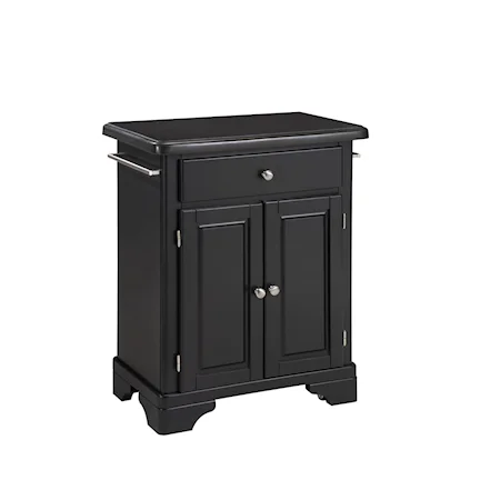 Black Granite Top Kitchen Cuisine Serving Cart