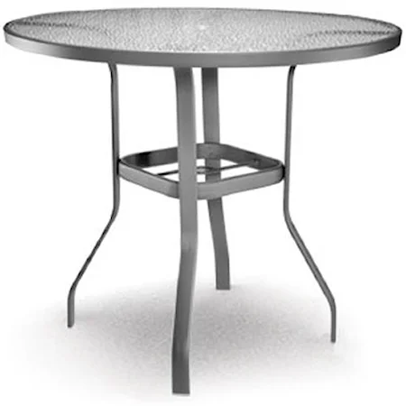 48" Bar Table with Umbrella Hole and Flared Feet