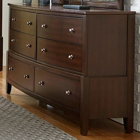 Contemporary Dresser with 6 Drawers