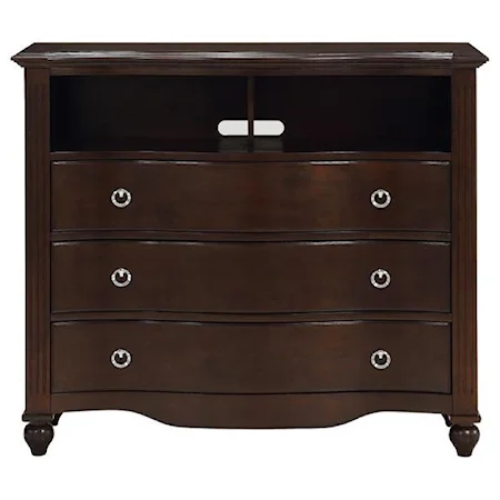 3-drawer Media Chest with Cord Holes