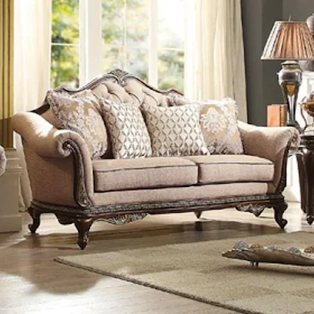 Loveseat with Tufted Back