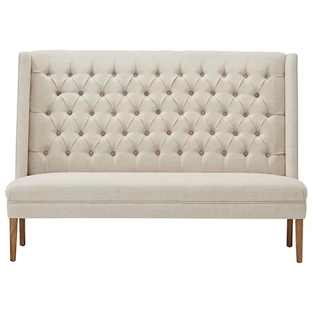 Transitional Tufted Bench