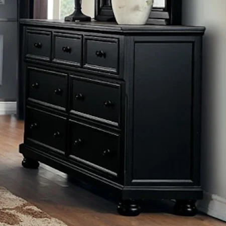 Transitional Dresser with 7-Drawers