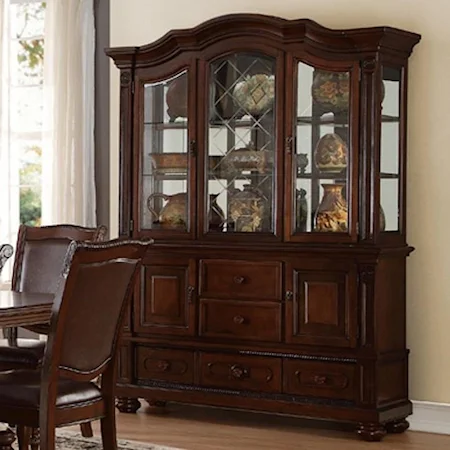 Traditional Dining Buffet and Hutch