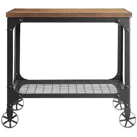 Rectangle End Table with Shelf