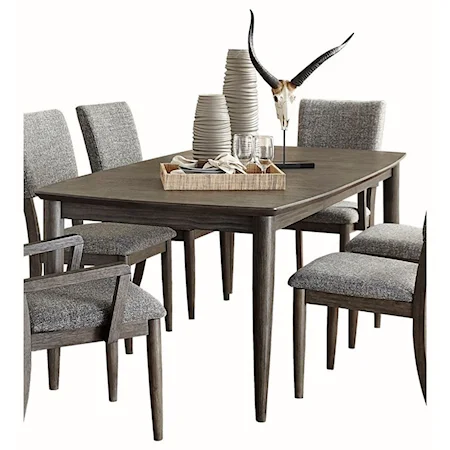 Contemporary Dining Table with Leaf