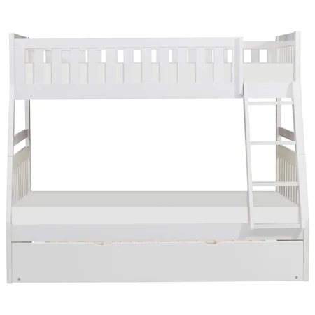 Casual Twin Over Full Bunk Bed with Trundle