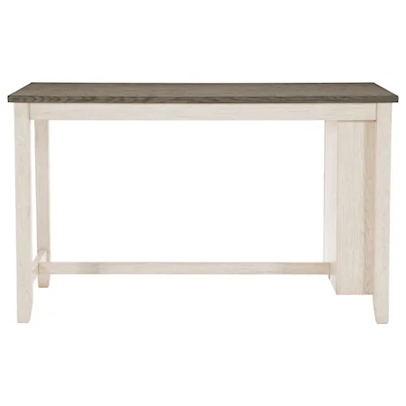 Casual Two-Tone Counter Height Table