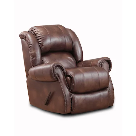 Rocker Recliner with Nailhead Trim