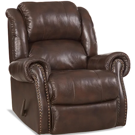 Rocker Recliner with Nailhead Trim